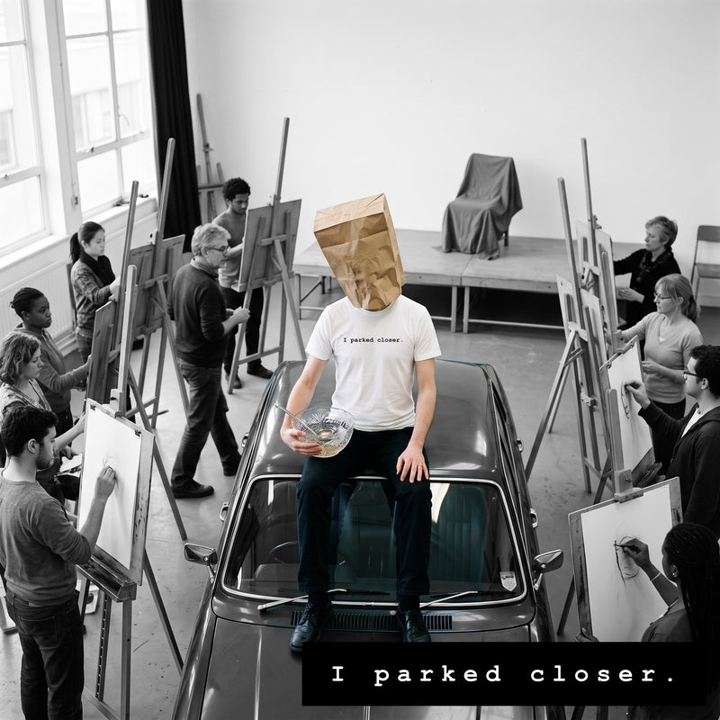 I parked closer.