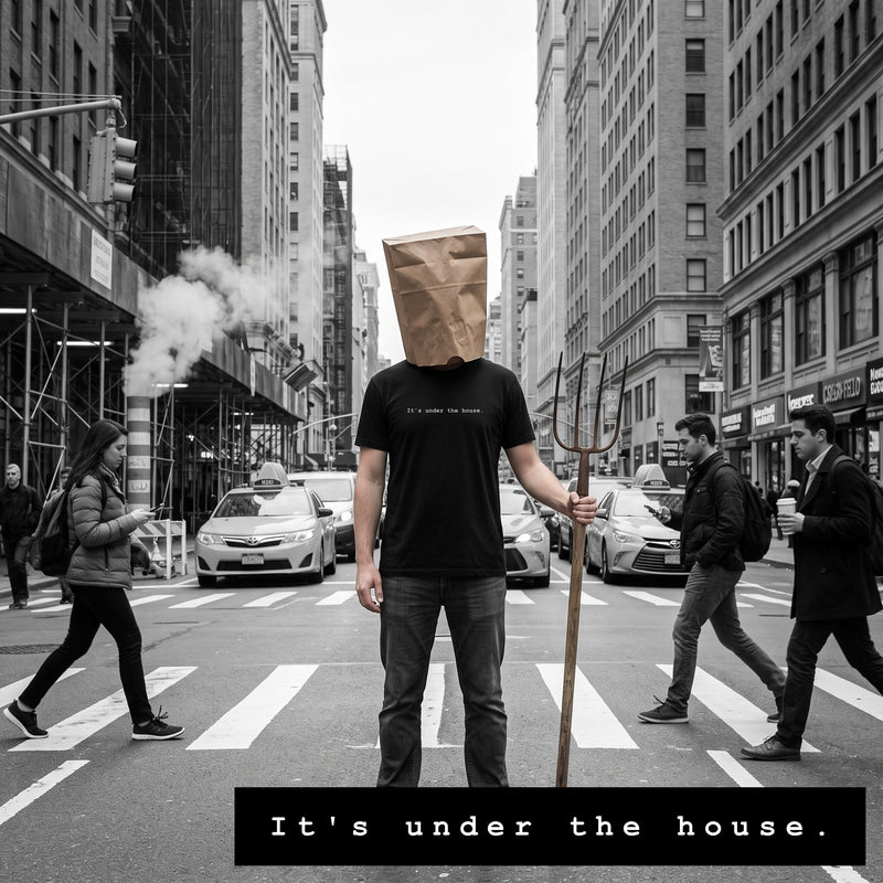 It's under the house.